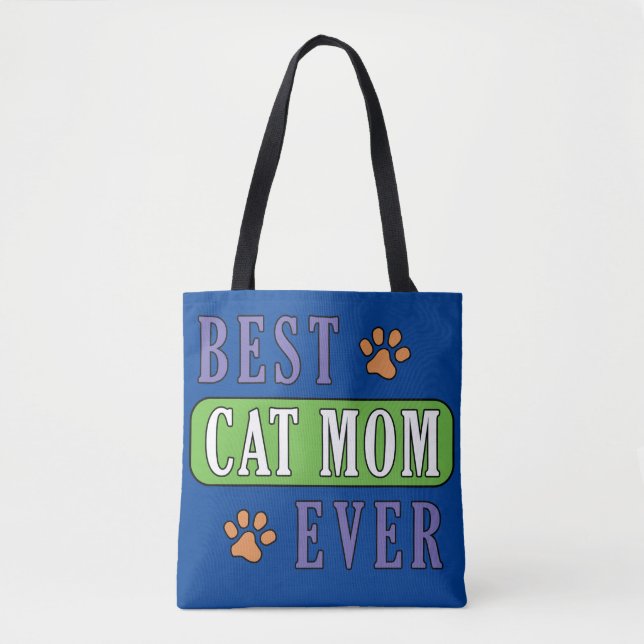 Bolsa Tote Melhor Mãe De Gato (Frente)