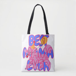 Bolsa Tote Melhor Mãe de Poodle de todos os tempos