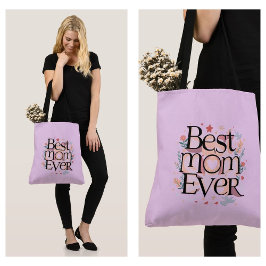 Bolsa Tote Melhor Mãe de Todos os Tempos Linda Mãe Moderna