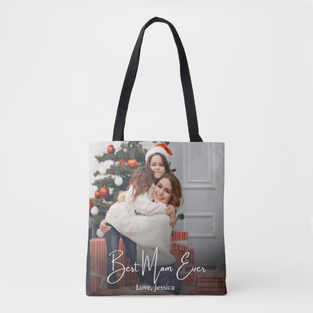 Bolsa Tote Melhor Mãe Já Personalizada Foto (Frente)
