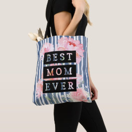 Bolsa Tote Melhor mãe moderna e adorável jamais em Strips