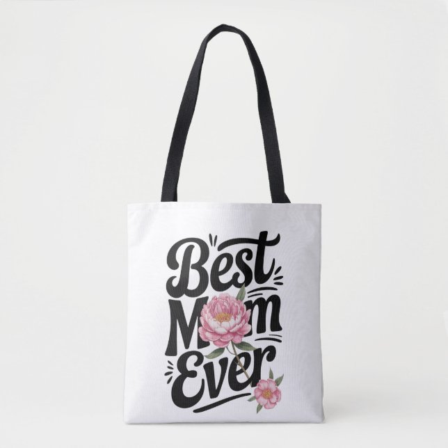 Bolsa Tote "Melhor Mãe Nunca" (Frente)