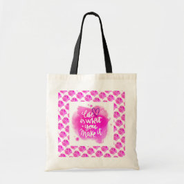 Bolsa Tote Melhor Mensagem Popular de Motivação Moderna Elega