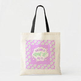 Bolsa Tote Melhor Mensagem Popular de Motivação Moderna Elega