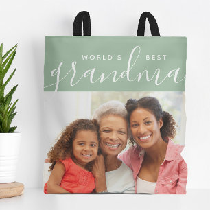 Bolsa Tote Melhor oferta personalizada de fotos da vovó do mu