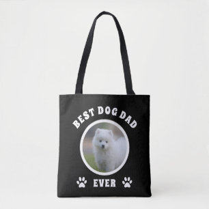Bolsa Tote Melhor Pai De Cão Personalizado De Foto