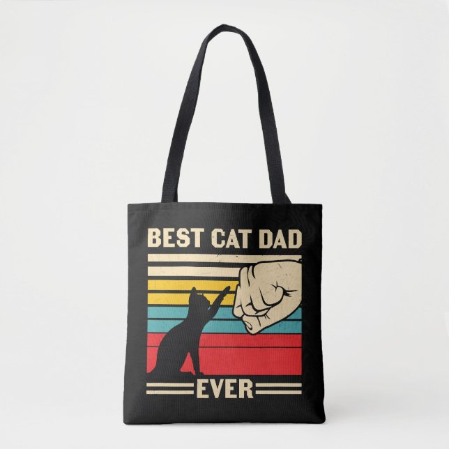 Bolsa Tote Melhor Pai De Gato (Frente)
