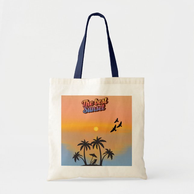 Bolsa Tote Melhor pôr do sol. (Frente)