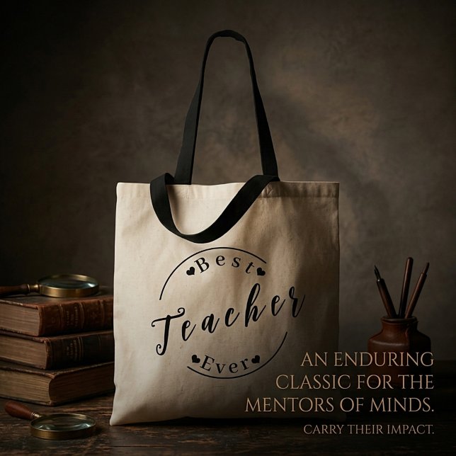 Bolsa Tote Melhor professor de todos (Criador carregado)