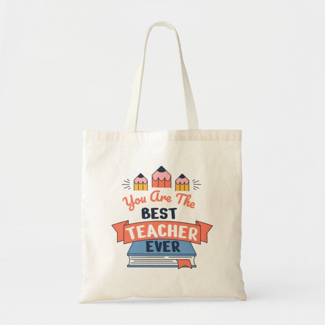 Bolsa Tote Melhor Professor de Todos os Tempos (Frente)