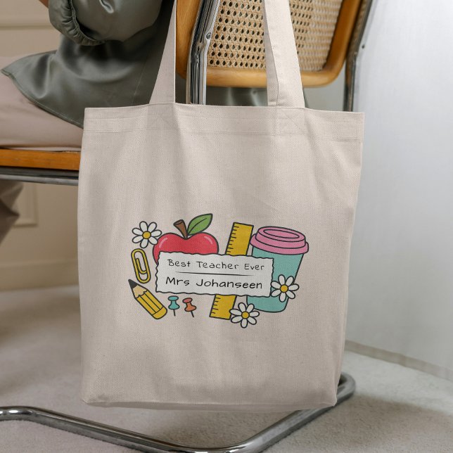 Bolsa Tote Melhor Professor de Todos os Tempos Presente Criat (Criador carregado)