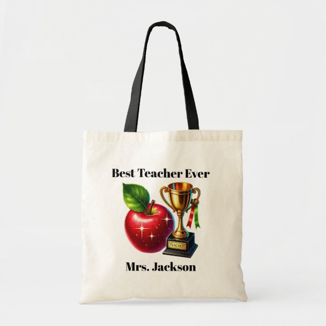 Bolsa Tote Melhor professor já personalizado (Frente)