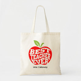 Bolsa Tote Melhor Professor Personalizado de Todos os Tempos