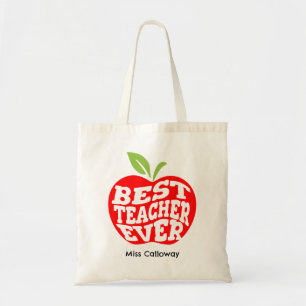 Bolsa Tote Melhor Professor Personalizado de Todos os Tempos