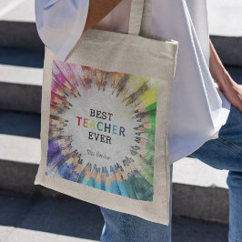 Bolsa Tote Melhor Professora Divertida Dotada de Apreciação d