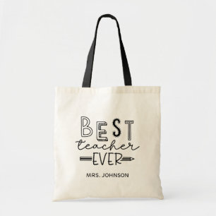 Bolsa Tote Melhor Professora Do Mundo - Saco De Apreciação De