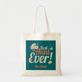 Bolsa Tote Melhor Tia Ever Vintage Tia Aniversário Madrinha