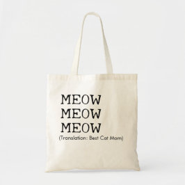 Bolsa Tote Melhor tradução da Cat Mãe