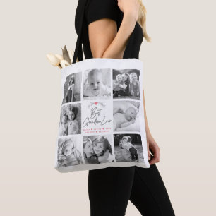 Bolsa Tote Melhor Vovó Alguma Vez Moderna Colagem de Fotos do