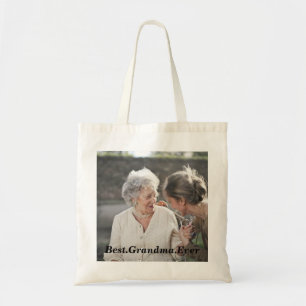 Bolsa Tote Melhor vovó, Foto Simples e Chic