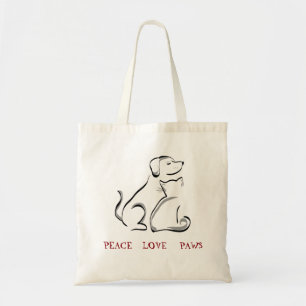 Bolsa Tote melhores amigos do gato e do cão para sempre