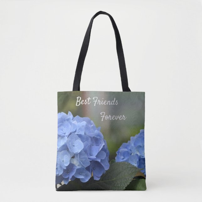 Bolsa Tote Melhores Amigos para Hídrangas de sempre (Frente)