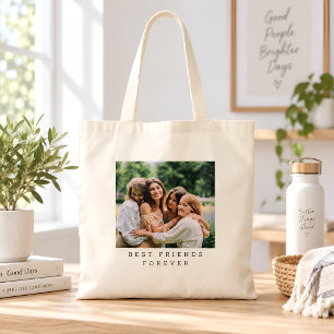 Bolsa Tote Melhores Amigos Para Sempre Foto Personalizada  