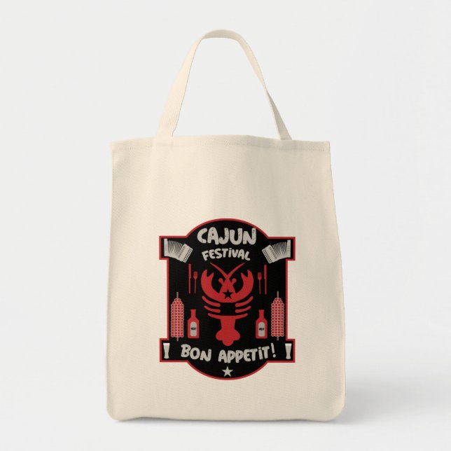Bolsa Tote Melhores Cozinheiros Cajun    (Frente)