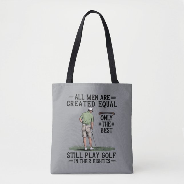 Bolsa Tote Melhores Homens Jogam Golfe Oitenta Funny Golfer G (Frente)