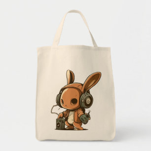 Bolsa Tote Melódico Bunny: Uma Viagem Musical