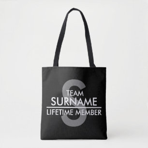 Bolsa Tote Membro da vida da EQUIPE (sobrenome)
