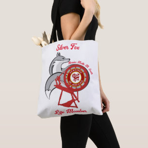 Bolsa Tote Membro da Vida Útil da Raposa de Silver