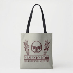 Bolsa Tote memento mori, frase latina