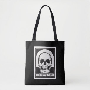 Bolsa Tote Memento Mori Skull Art