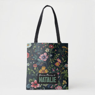 Bolsa Tote Memória Floral Personalizada