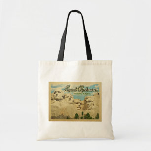 Bolsa Tote Memorial Nacional do Monte Rushmore Viagens vintag