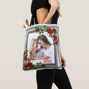Bolsa Tote Memórias Bloqueadas: Foto de Quadro Floral Persona