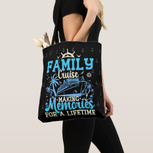 Bolsa Tote Memórias De Fazer De Cruzeiro Familiar Para Engraç