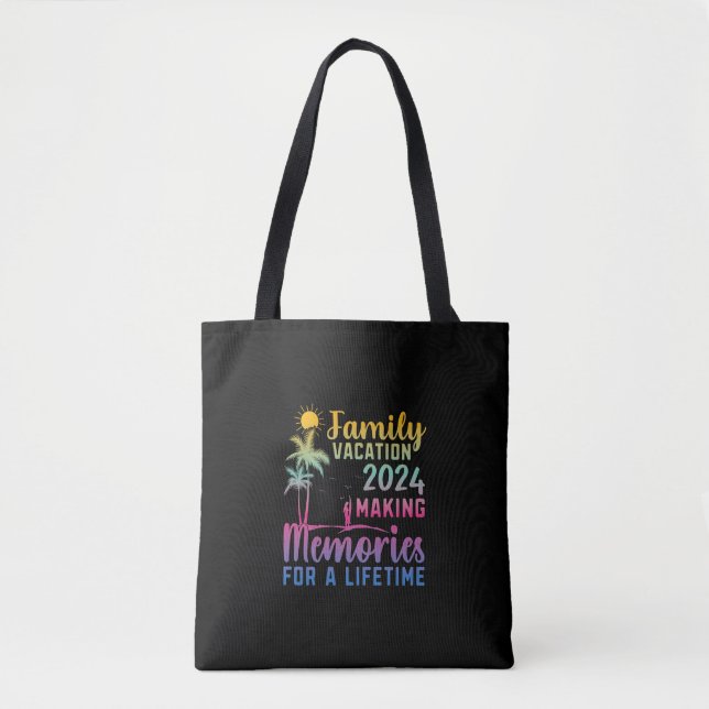 Bolsa Tote Memórias de Fazer de Férias Familiares (Frente)