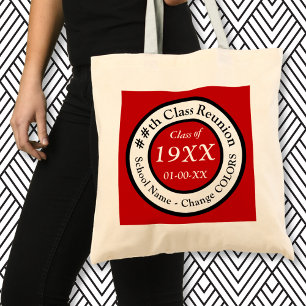 Bolsa Tote Memórias de Reunião de Classe Personalizada, Reuni