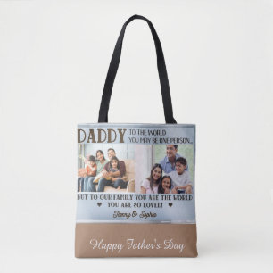 Bolsa Tote Memórias em movimento: Feliz Dia de os pais Person