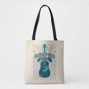 Bolsa Tote Memphis, TN: Série Guitarra Rock-N-Roll