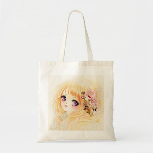 Bolsa Tote Menina bonita com rosas
