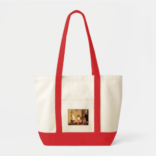 Bolsa Tote Menina com animal de estimação Sheltie