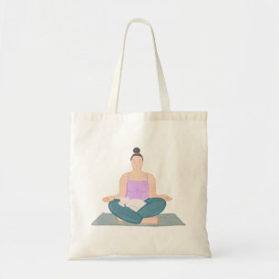 Bolsa Tote Menina da ioga - sacola - meditação