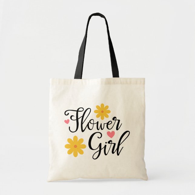Bolsa Tote Menina das Flores (Frente)