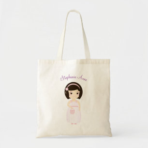Bolsa Tote Menina de Aniversário na Mesa de Presentes