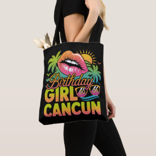 Bolsa Tote Menina de Aniversário Viagem de Férias Tropicais C