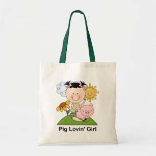 Bolsa Tote Menina de Lovin do porco