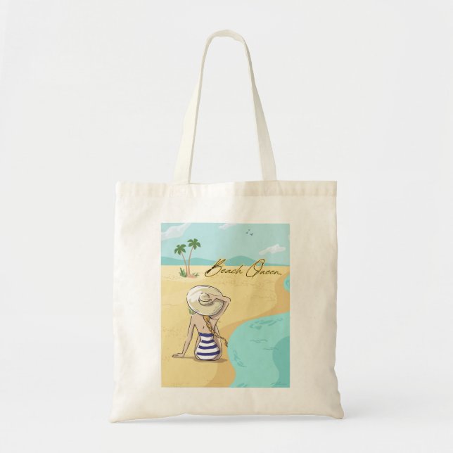 Bolsa Tote menina de praia (Frente)